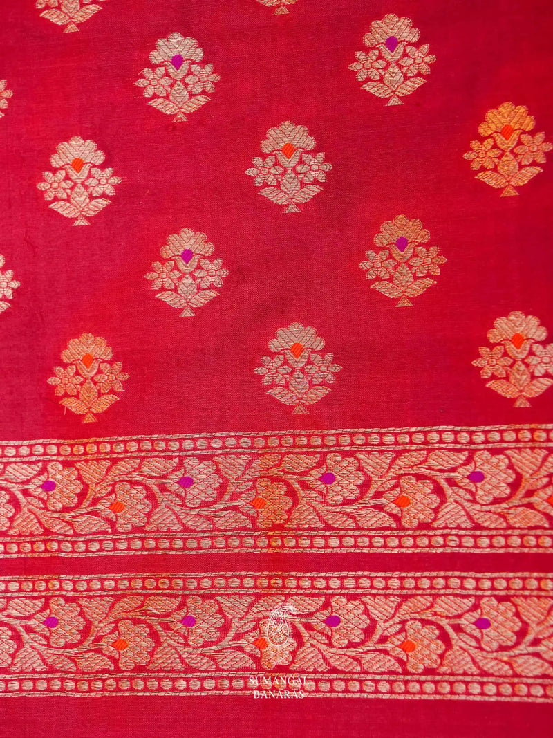 Handwoven Dusty Pink Banarasi Katan Silk Saree