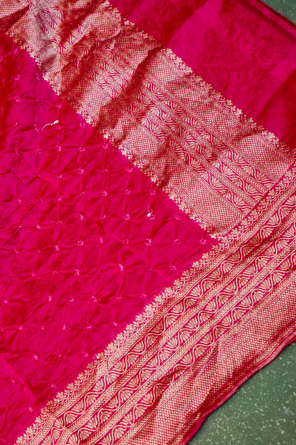 Handwoven Pink Banarasi Moonga Silk Suit