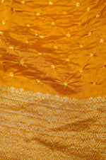 Handwoven Yellow Banarasi Moonga Silk Suit