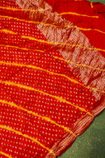 Handwoven Red Banarasi Tissue Silk Suit