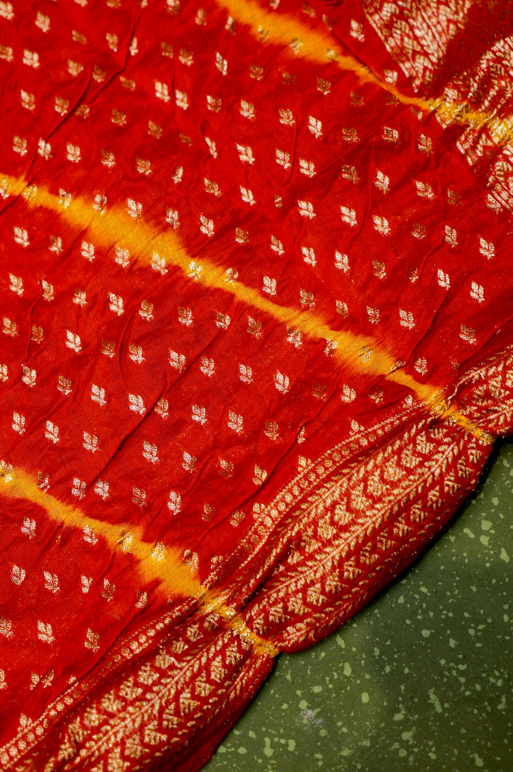 Handwoven Red Banarasi Tissue Silk Suit