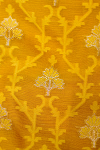 Handwoven Yellow Banarasi Moonga Silk Suit