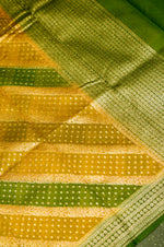 Handwoven Mustard Banarasi Moonga Silk Suit