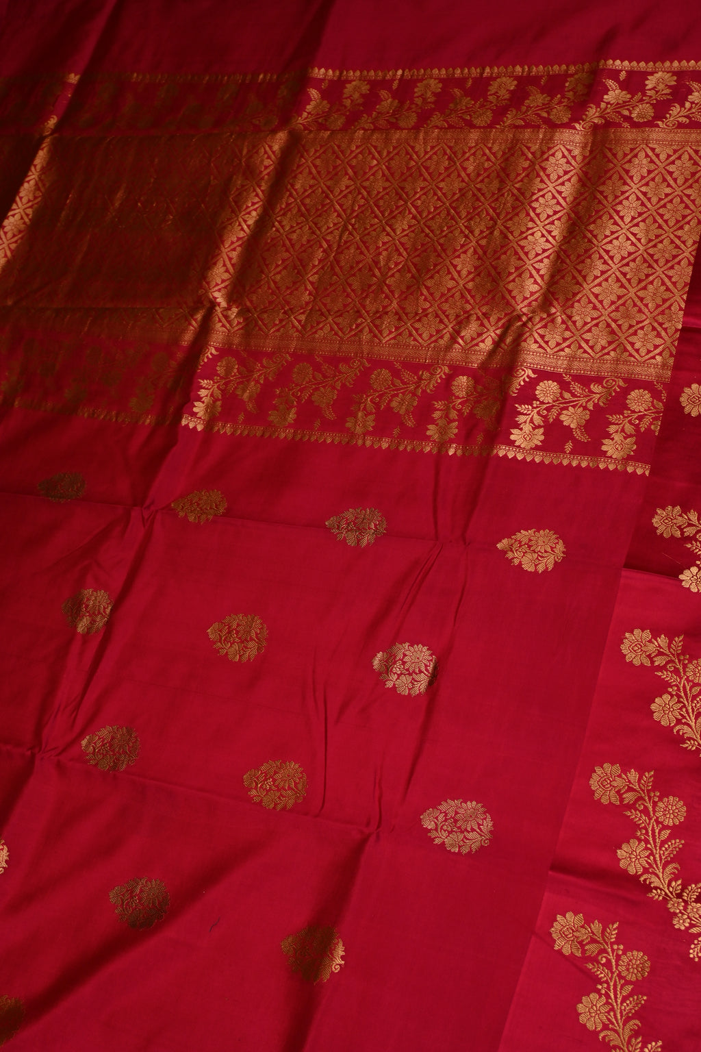 Handwoven Pink Banarasi Katan Silk Saree