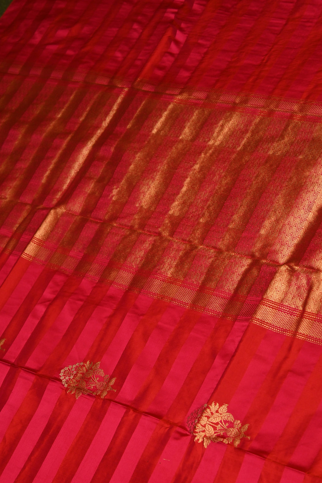 Handwoven Pink Banarasi Katan Silk Saree