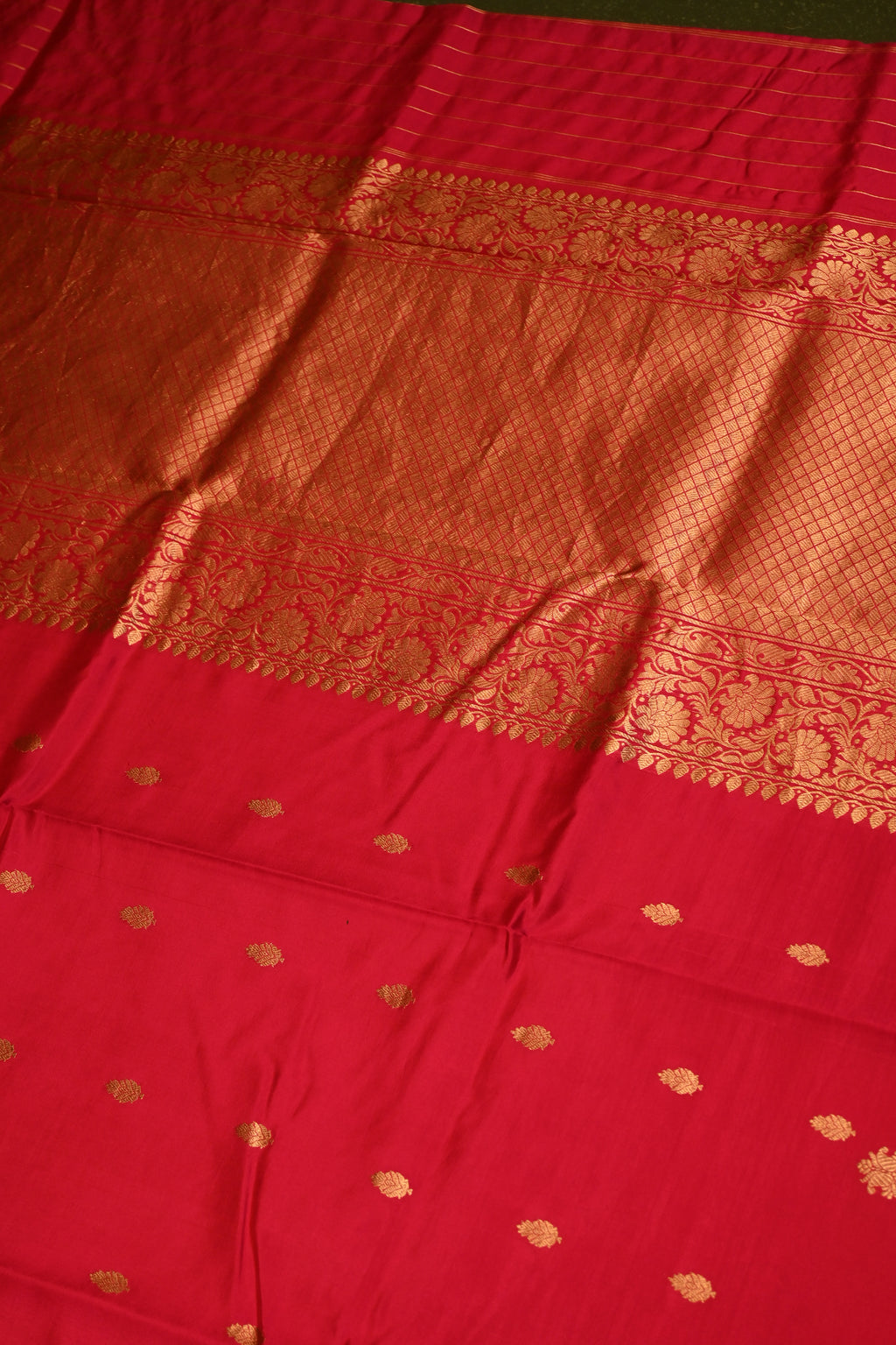 Handwoven Pink Banarasi Katan Soft Silk Saree