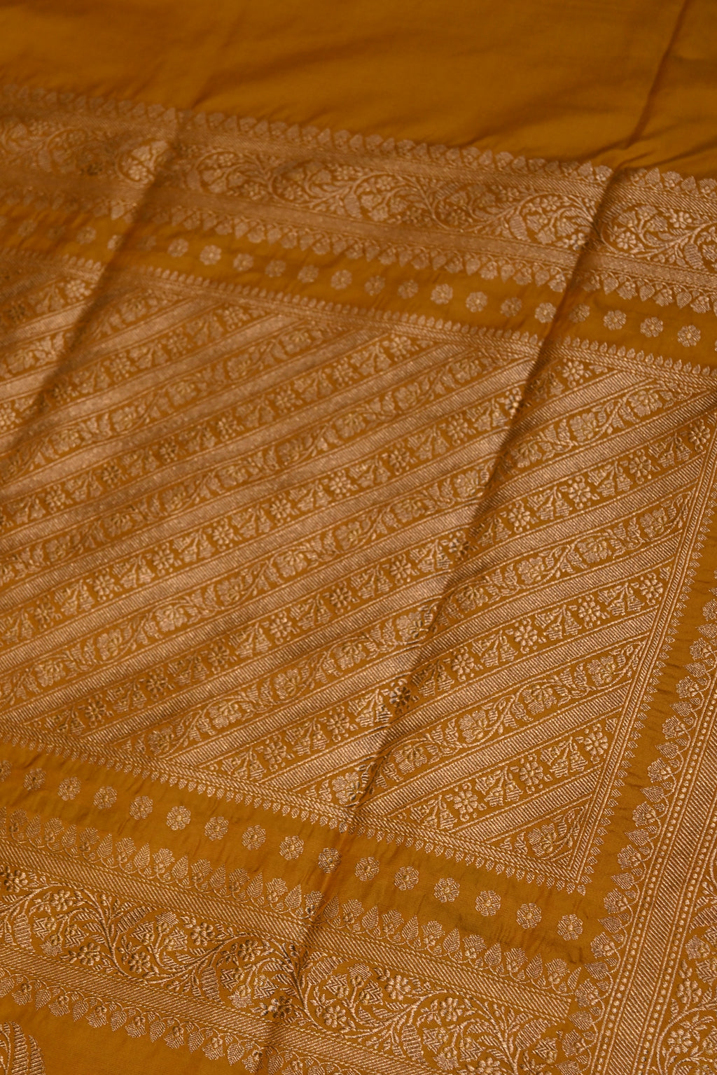 Handwoven Yellow Banarasi Katan Silk Saree