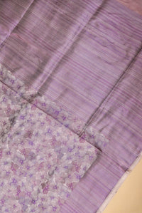 Handwoven Mauve Banarasi Organza Katan Silk Saree