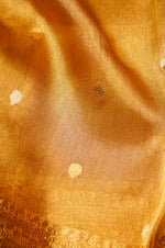 Handwoven Golden Banarasi Tissue Silk Saree