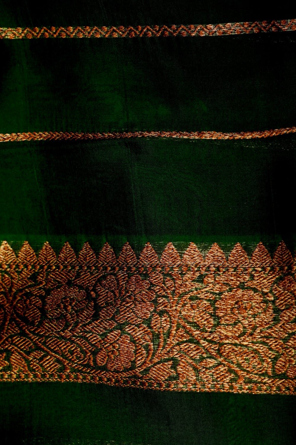 Handwoven Yellow Banarasi Organza Saree