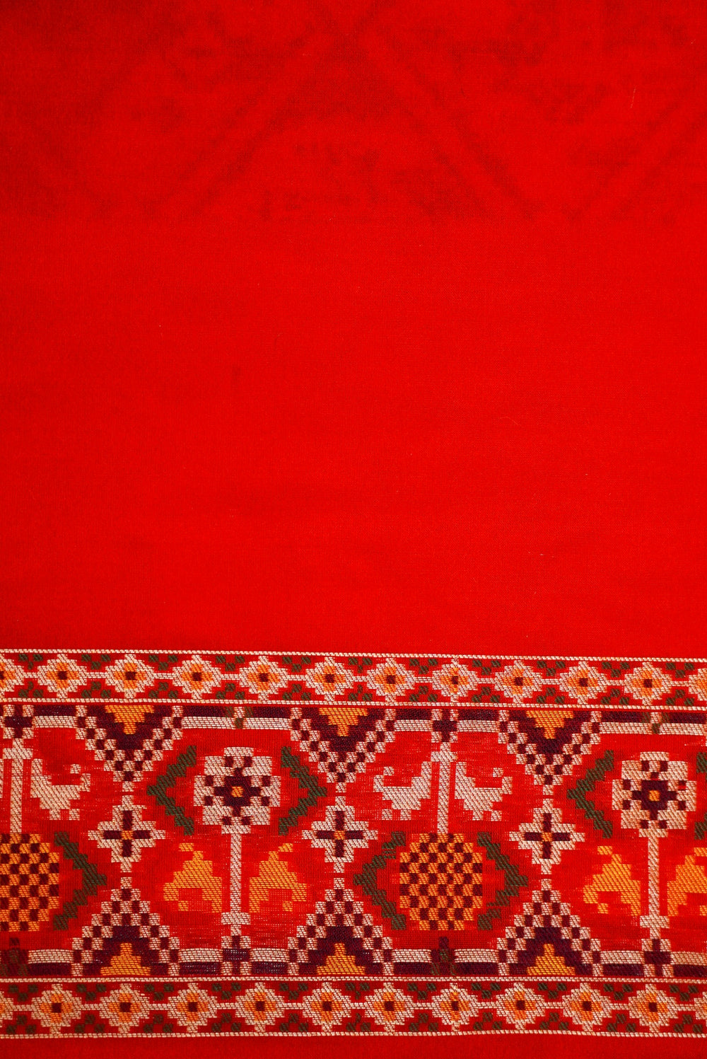 Handwoven Red Banarasi Patola Katan Silk Saree