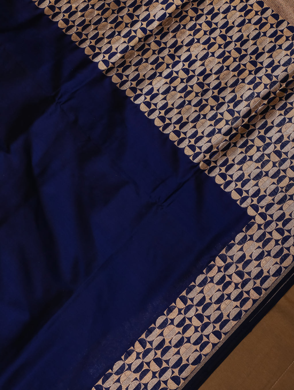 Handwoven Blue Banarasi Katan Silk Saree