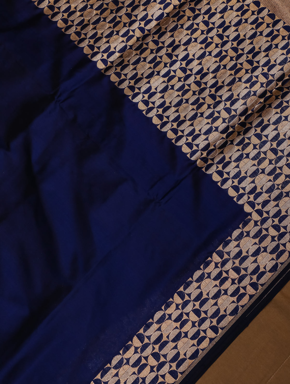 Handwoven Blue Banarasi Katan Silk Saree