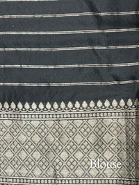 Handwoven Banarasi Black Katan Silk Saree