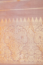 Handwoven Onion Pink Banarasi Katan Silk Saree