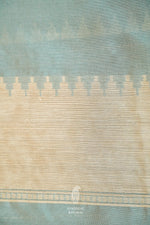 Handwoven Grey Banarasi Katan Silk Saree
