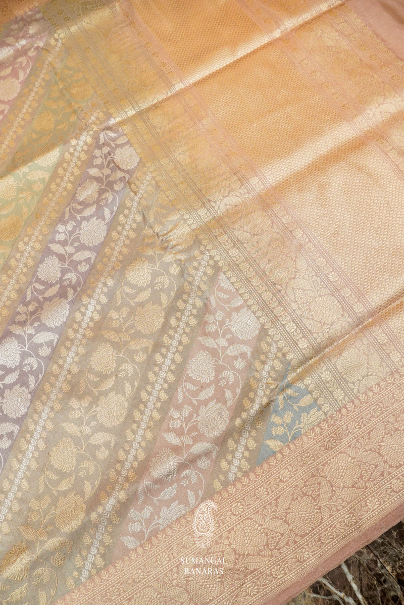 Handwoven Rangkat Banarasi Katan Silk Saree