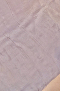 Handwoven Pastel Purple Banarasi Tissue Silk Saree