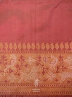 Handwoven Baby Pink Banarasi Shikargah  Tissue Katan Silk Saree