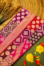 Handwoven Rangkat Banarasi Katan Silk Saree