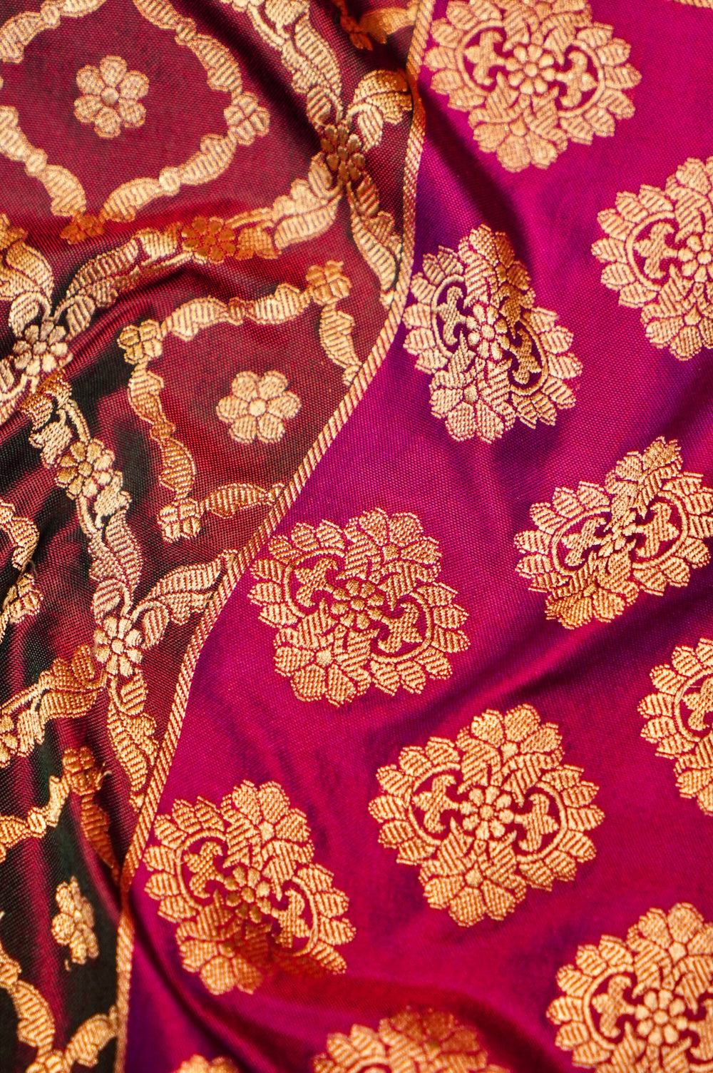 Handwoven Rangkat Banarasi Katan Silk Saree