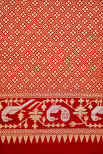 Handwoven Red Banarasi Katan Silk Saree