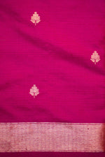 Handwoven Magenta Banarasi Katan Silk Saree