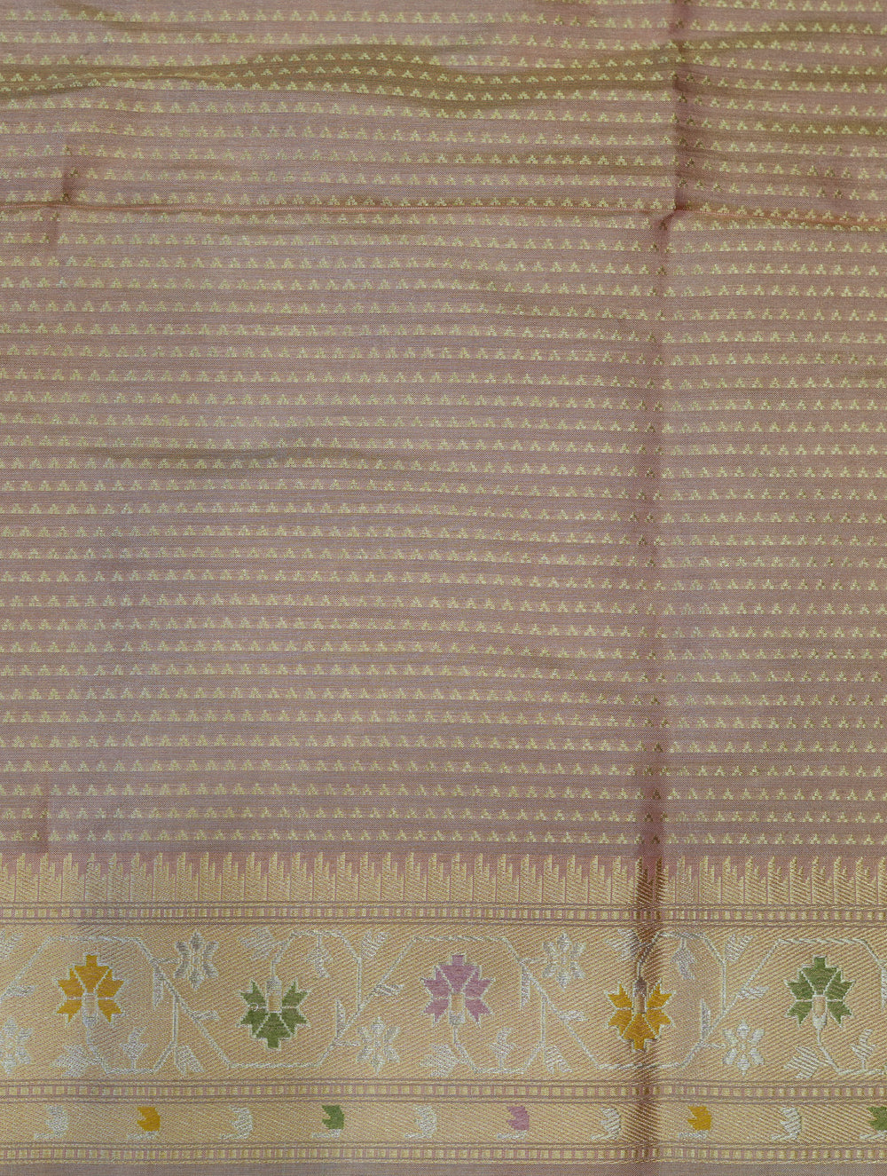 Handwoven Pastel Green Banarasi Katan Silk Saree