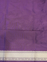 Handwoven Purple Banarasi Katan Silk Saree