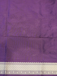 Handwoven Purple Banarasi Katan Silk Saree