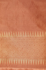 Handwoven Peach Banarasi Katan Silk Saree