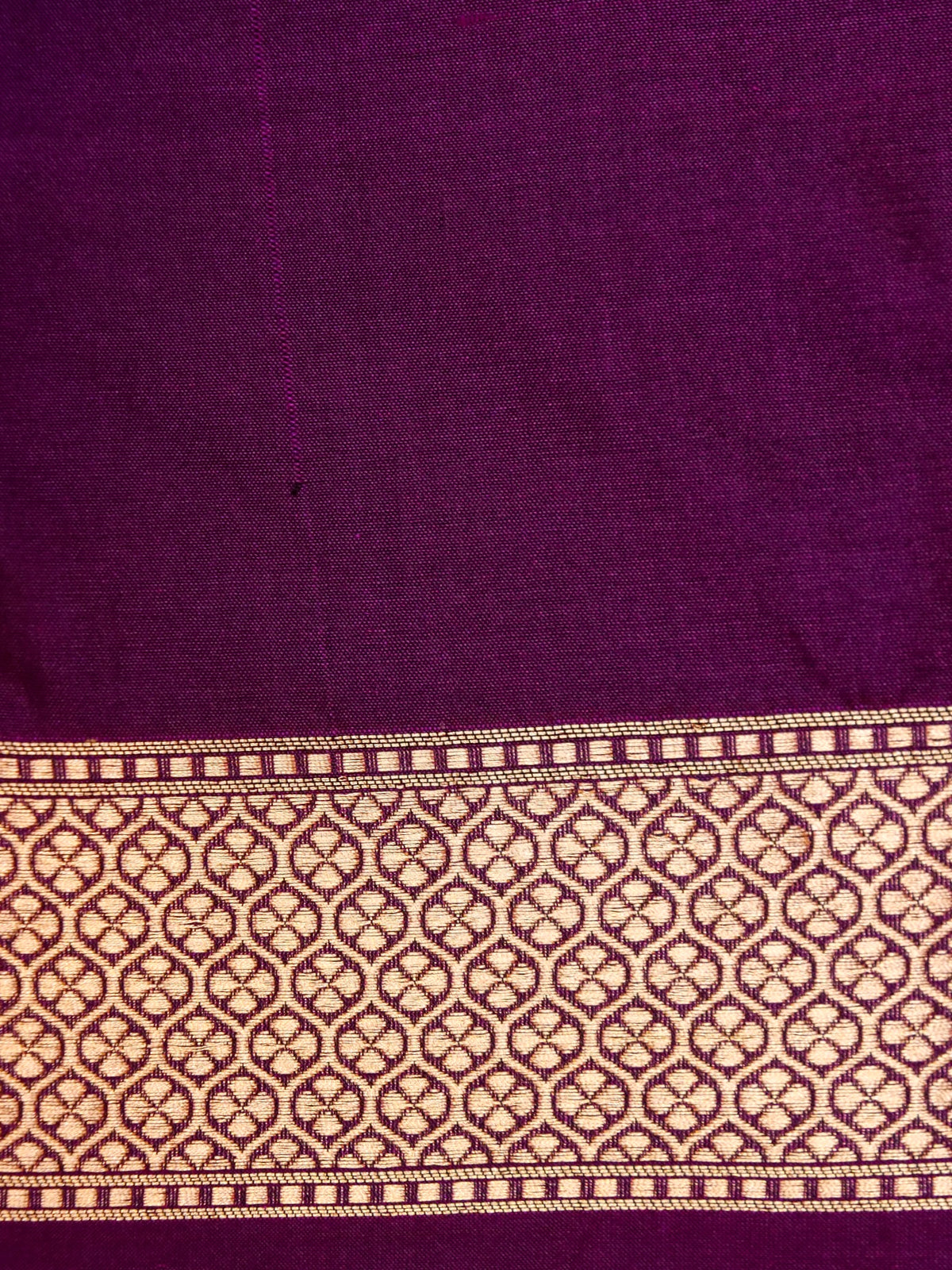 Handwoven Dark Purple Banarasi Katan Silk Saree