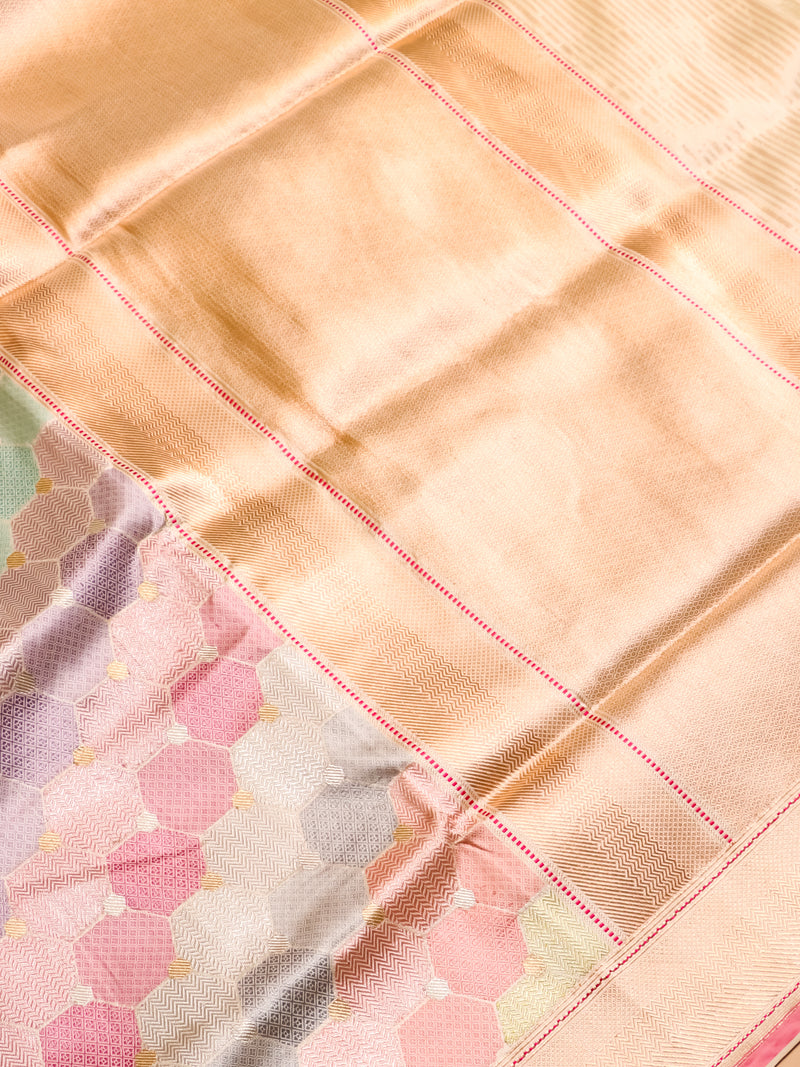 Handwoven Rangkat Banarasi Katan Silk Saree