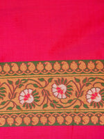 Handwoven Pink Banarasi Katan Silk Saree