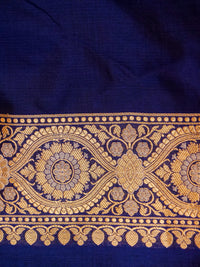 Handwoven Blue  Banarasi Katan Silk Saree