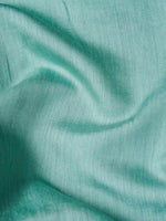Handwoven Banarasi Aqua Green Katan Silk Suit