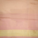 Handwoven Pastel Pink Banarasi Georgette Saree