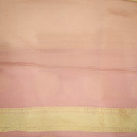 Handwoven Pastel Pink Banarasi Georgette Saree