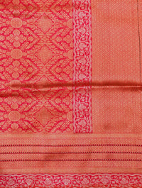 Handwoven Pink Banarasi Katan Silk Saree