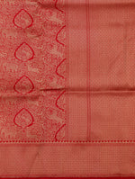 Handwoven Red Banarasi Katan Silk Saree