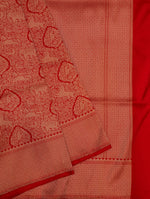 Handwoven Red Banarasi Katan Silk Saree