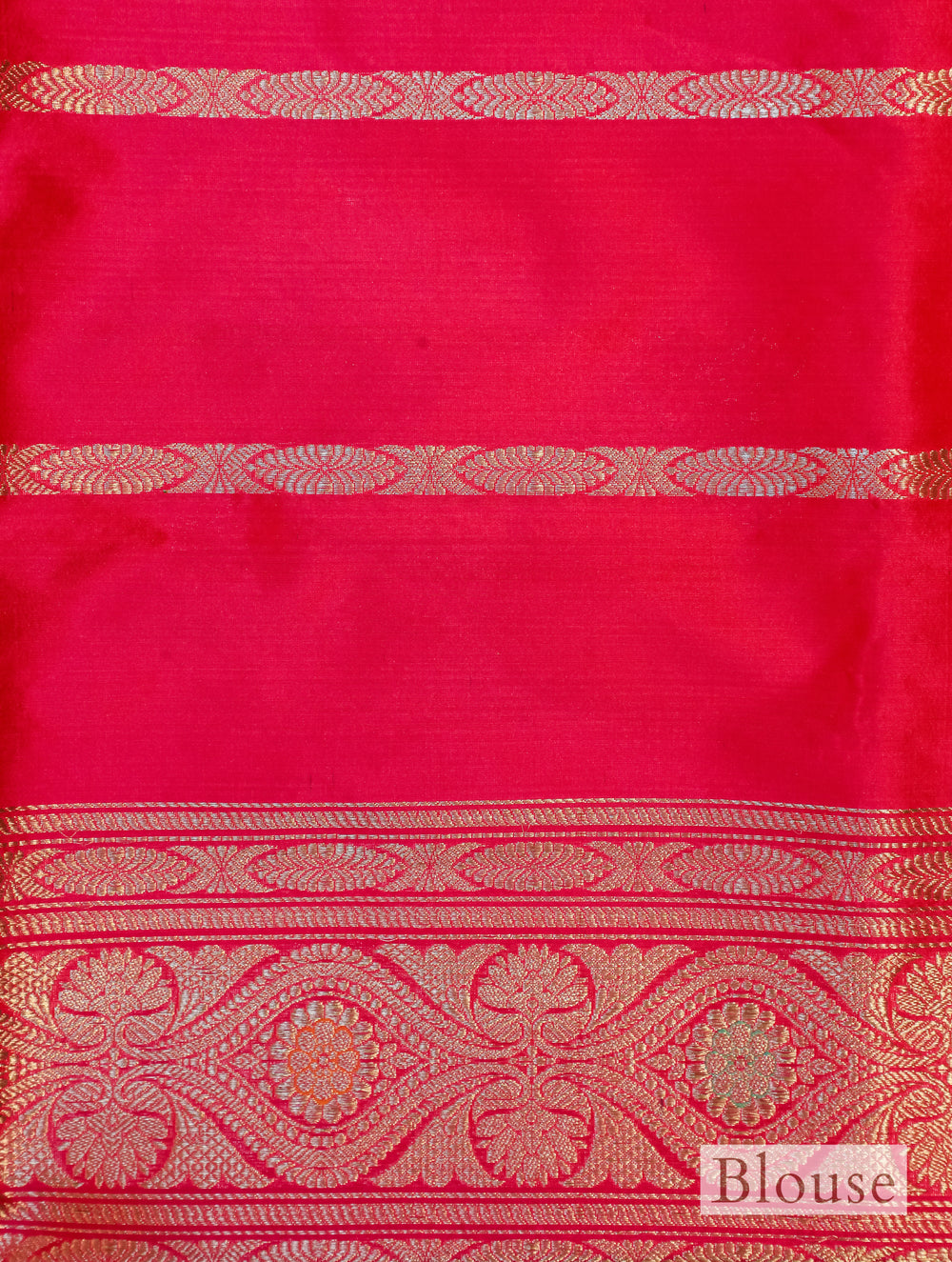 Handwoven Pink Banarasi Katan Silk Saree