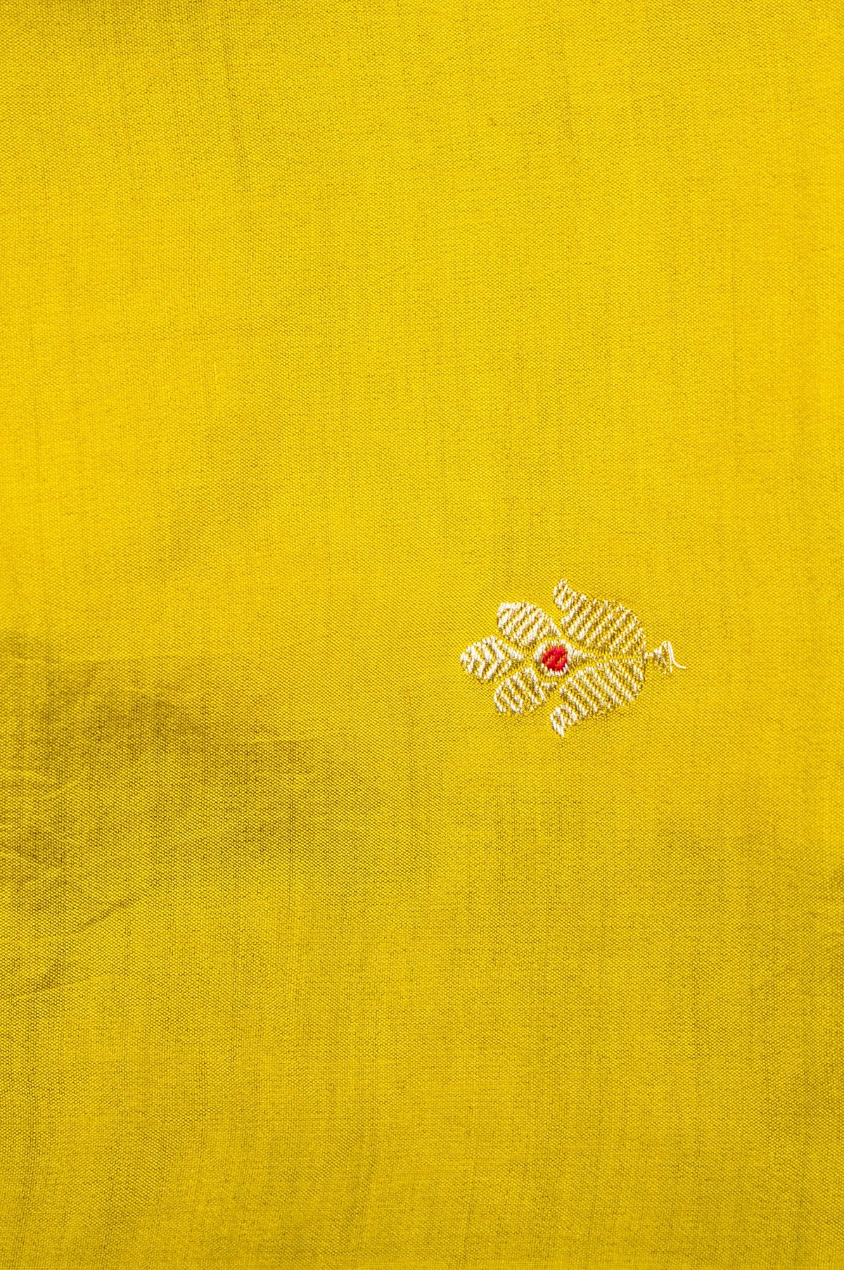 Handwoven Yellow Banarasi Tissue Silk Saree