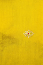 Handwoven Yellow Banarasi Tissue Silk Saree