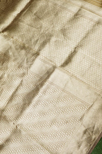 Handwoven Brown Banarasi Tissue Silk Saree