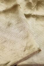 Handwoven Brown Banarasi Tissue Silk Saree