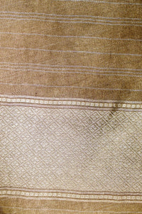 Handwoven Brown Banarasi Tissue Silk Saree