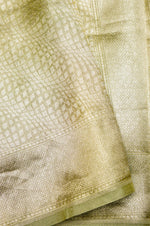 Handwoven Light Green Banarasi Katan Soft Silk Saree