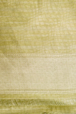 Handwoven Light Green Banarasi Katan Soft Silk Saree