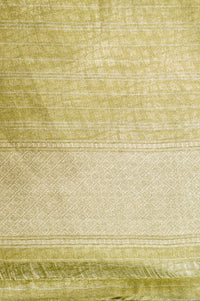 Handwoven Light Green Banarasi Katan Soft Silk Saree